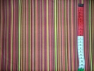 Tkanina bawełniana - kolorowe prążki - czerwone - 1037
