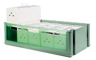 Transporter Maxi Tino z pokrywą + 5 transportówek MAXI  TINO