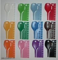 Znaczniki plastikowe - 10 szt. plus kluczyk do nakładania - fi 3 mm