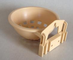 Gniazdko dla kanarków z uchwytem - beżowe - fi 12 cm - op. 10 szt. 