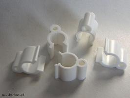 Końcówki na żerdki fi 12 mm - na ściankę - op. 10 szt. - NOWOŚĆ