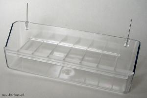 Karmnik z kratką - przeźroczysty - długość 20 cm