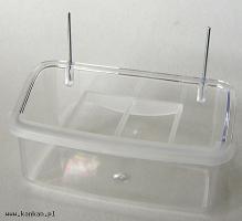 Karmnik z kratką - przeźroczysty - długość 10,5 cm - NOWOŚĆ !