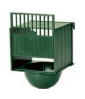 Gniazdko obudowane dla kanarków - zielone