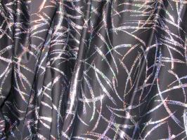 Lycra z hologramem - srebrny